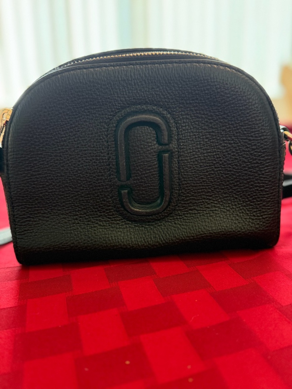 Marc Jacobs Snapshot Black Leather Crossbody Bag